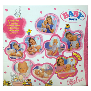 عروسک دخترانه بیبی بورن BABY BORN سرهمی پوش مدل Zapf Creation _اسباب بازی عروسک دخترانه